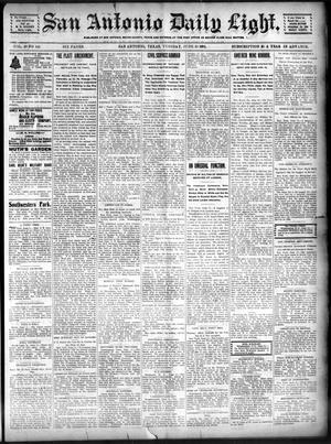 San Antonio Daily Light. (San Antonio, Tex.), Vol. 20, No. 144, Ed. 1 Tuesday, June 11, 1901