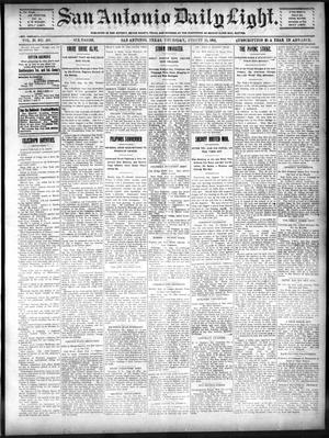 San Antonio Daily Light. (San Antonio, Tex.), Vol. 20, No. 208, Ed. 1 Thursday, August 15, 1901