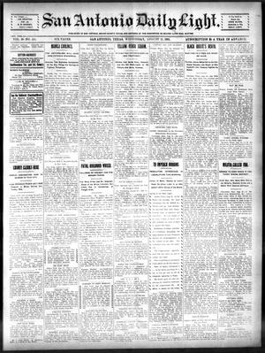 San Antonio Daily Light. (San Antonio, Tex.), Vol. 20, No. 215, Ed. 1 Wednesday, August 21, 1901