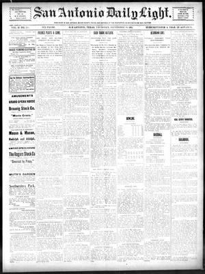 San Antonio Daily Light. (San Antonio, Tex.), Vol. 20, No. 245, Ed. 1 Thursday, September 19, 1901