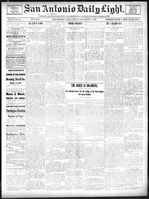 San Antonio Daily Light. (San Antonio, Tex.), Vol. 20, No. 246, Ed. 1 Friday, September 20, 1901