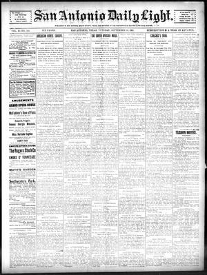 San Antonio Daily Light. (San Antonio, Tex.), Vol. 20, No. 250, Ed. 1 Tuesday, September 24, 1901
