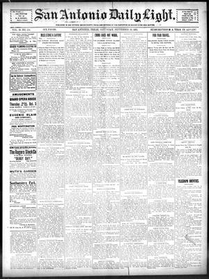 San Antonio Daily Light. (San Antonio, Tex.), Vol. 20, No. 254, Ed. 1 Saturday, September 28, 1901
