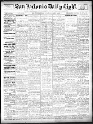 San Antonio Daily Light. (San Antonio, Tex.), Vol. 20, No. 256, Ed. 1 Monday, September 30, 1901