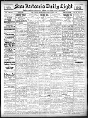 San Antonio Daily Light. (San Antonio, Tex.), Vol. 20, No. 259, Ed. 1 Thursday, October 3, 1901
