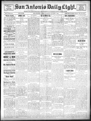 San Antonio Daily Light. (San Antonio, Tex.), Vol. 20, No. 263, Ed. 1 Monday, October 7, 1901