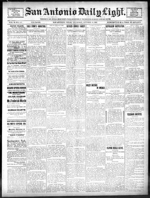 San Antonio Daily Light. (San Antonio, Tex.), Vol. 20, No. 267, Ed. 1 Thursday, October 10, 1901