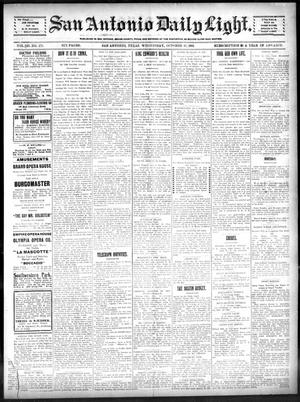 San Antonio Daily Light. (San Antonio, Tex.), Vol. 20, No. 273, Ed. 1 Wednesday, October 16, 1901