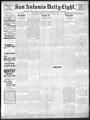 San Antonio Daily Light. (San Antonio, Tex.), Vol. 20, No. 297, Ed. 1 Saturday, November 9, 1901