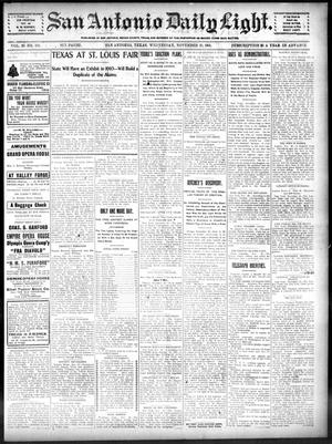 San Antonio Daily Light. (San Antonio, Tex.), Vol. 20, No. 308, Ed. 1 Wednesday, November 20, 1901