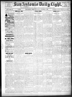San Antonio Daily Light. (San Antonio, Tex.), Vol. 20, No. 328, Ed. 1 Wednesday, December 11, 1901