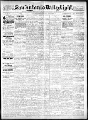 San Antonio Daily Light. (San Antonio, Tex.), Vol. 21, No. 1, Ed. 1 Monday, January 20, 1902