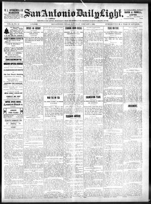 San Antonio Daily Light. (San Antonio, Tex.), Vol. 21, No. 13, Ed. 1 Saturday, February 1, 1902