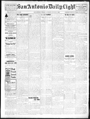 San Antonio Daily Light (San Antonio, Tex.), Vol. 21, No. 236, Ed. 1 Saturday, October 4, 1902