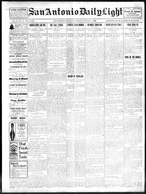 San Antonio Daily Light (San Antonio, Tex.), Vol. 21, No. 243, Ed. 1 Saturday, October 11, 1902