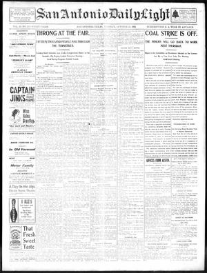 San Antonio Daily Light (San Antonio, Tex.), Vol. 21, No. 253, Ed. 1 Tuesday, October 21, 1902