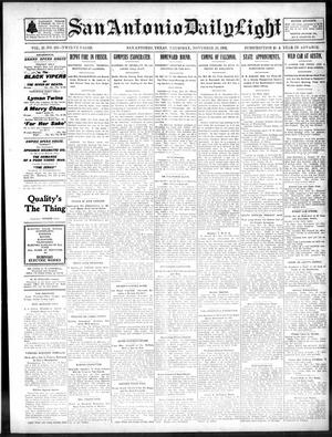 San Antonio Daily Light (San Antonio, Tex.), Vol. 21, No. 283, Ed. 1 Thursday, November 20, 1902