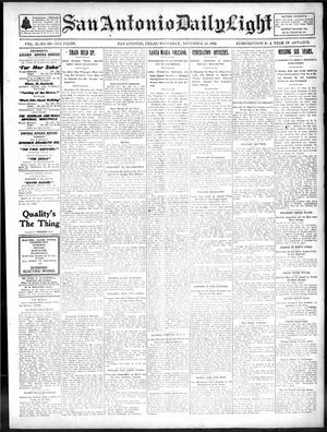 San Antonio Daily Light (San Antonio, Tex.), Vol. 21, No. 285, Ed. 1 Saturday, November 22, 1902