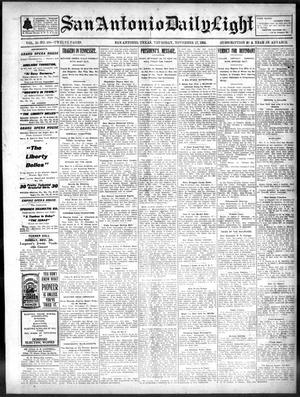 San Antonio Daily Light (San Antonio, Tex.), Vol. 21, No. 290, Ed. 1 Thursday, November 27, 1902