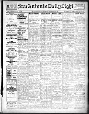 San Antonio Daily Light (San Antonio, Tex.), Vol. 21, No. 327, Ed. 1 Thursday, December 18, 1902