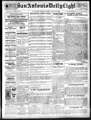 San Antonio Daily Light (San Antonio, Tex.), Vol. 22, No. 9, Ed. 1 Thursday, January 29, 1903