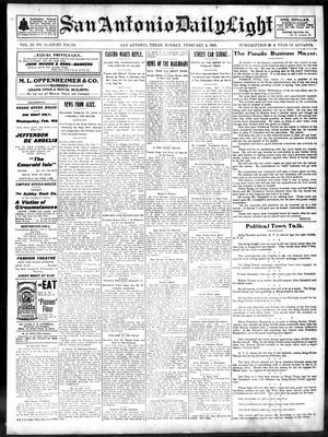 San Antonio Daily Light (San Antonio, Tex.), Vol. 22, No. 13, Ed. 1 Monday, February 2, 1903