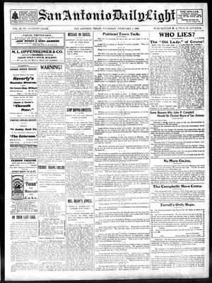 San Antonio Daily Light (San Antonio, Tex.), Vol. 22, No. 16, Ed. 1 Thursday, February 5, 1903