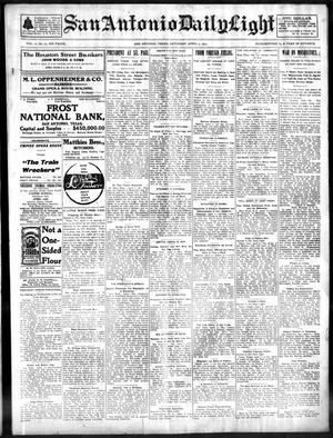 San Antonio Daily Light (San Antonio, Tex.), Vol. 22, No. 75, Ed. 1 Saturday, April 4, 1903
