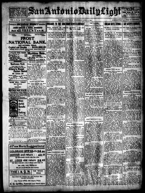 Primary view of object titled 'San Antonio Daily Light (San Antonio, Tex.), Vol. 22, No. 149, Ed. 1 Wednesday, June 17, 1903'.