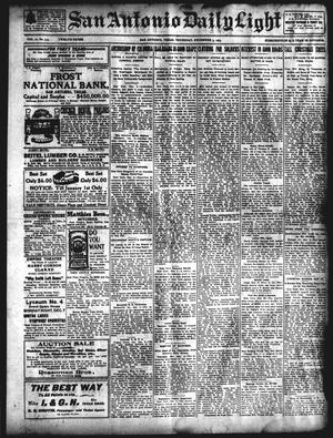 San Antonio Daily Light (San Antonio, Tex.), Vol. 22, No. 315, Ed. 1 Thursday, December 3, 1903