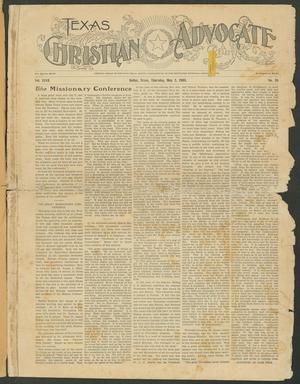 Primary view of object titled 'Texas Christian Advocate (Dallas, Tex.), Vol. 47, No. 36, Ed. 1 Thursday, May 2, 1901'.