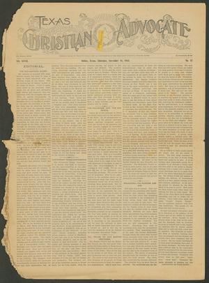 Primary view of object titled 'Texas Christian Advocate (Dallas, Tex.), Vol. 48, No. 12, Ed. 1 Thursday, November 14, 1901'.