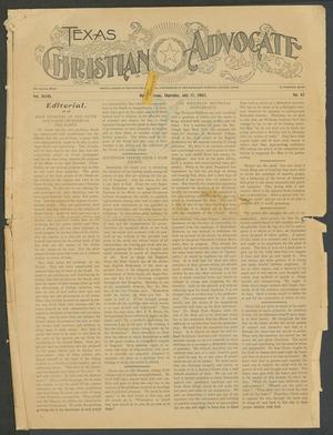 Primary view of object titled 'Texas Christian Advocate (Dallas, Tex.), Vol. 48, No. 47, Ed. 1 Thursday, July 17, 1902'.