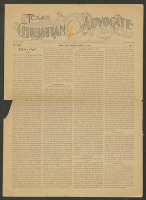 Texas Christian Advocate (Dallas, Tex.), Vol. 48, No. 52, Ed. 1 Thursday, August 21, 1902