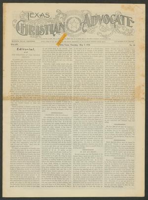 Primary view of object titled 'Texas Christian Advocate (Dallas, Tex.), Vol. 54, No. 38, Ed. 1 Thursday, May 7, 1908'.