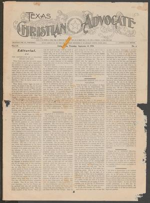 Texas Christian Advocate (Dallas, Tex.), Vol. 55, No. 4, Ed. 1 Thursday, September 10, 1908