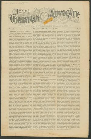 Primary view of object titled 'Texas Christian Advocate (Dallas, Tex.), Vol. 55, No. 43, Ed. 1 Thursday, June 10, 1909'.