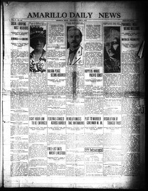 Primary view of object titled 'Amarillo Daily News (Amarillo, Tex.), Vol. 4, No. 183, Ed. 1 Wednesday, June 4, 1913'.