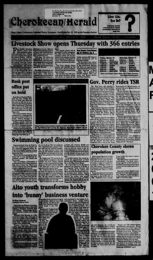 Cherokeean/Herald (Rusk, Tex.), Vol. 152, No. 4, Ed. 1 Thursday, March 15, 2001