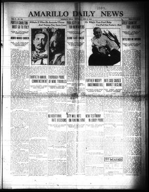 Amarillo Daily News (Amarillo, Tex.), Vol. 4, No. 189, Ed. 1 Wednesday, June 11, 1913