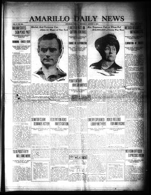 Primary view of object titled 'Amarillo Daily News (Amarillo, Tex.), Vol. 4, No. 238, Ed. 1 Thursday, August 7, 1913'.