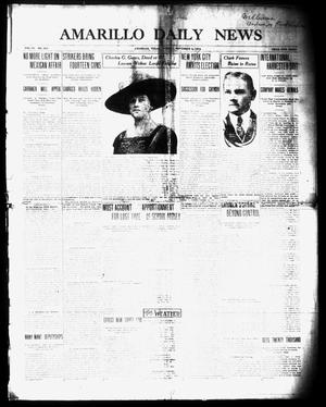 Primary view of object titled 'Amarillo Daily News (Amarillo, Tex.), Vol. 4, No. 313, Ed. 1 Sunday, November 2, 1913'.