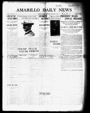 Amarillo Daily News (Amarillo, Tex.), Vol. 4, No. 26, Ed. 1 Wednesday, December 3, 1913