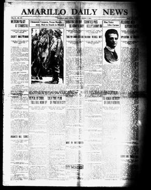 Primary view of object titled 'Amarillo Daily News (Amarillo, Tex.), Vol. 4, No. 107, Ed. 1 Saturday, March 7, 1914'.