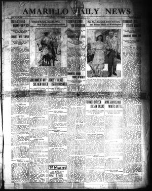 Primary view of object titled 'Amarillo Daily News (Amarillo, Tex.), Vol. 4, No. 221, Ed. 1 Saturday, July 18, 1914'.