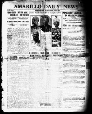 Primary view of object titled 'Amarillo Daily News (Amarillo, Tex.), Vol. 4, No. 233, Ed. 1 Saturday, August 1, 1914'.