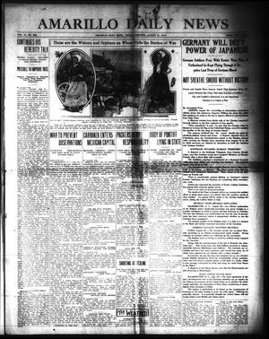 Amarillo Daily News (Amarillo, Tex.), Vol. 4, No. 250, Ed. 1 Friday, August 21, 1914