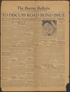The Boerne Bulletin (Boerne, Tex.), Vol. 1, No. 1, Ed. 1 Wednesday, December 24, 1930