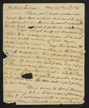 [Letter from Elizabeth Upshur Teackle to her husband, Littleton Dennis Teackle, May 24, 1813]