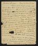Primary view of [Letter from Elizabeth Upshur Teackle to her husband, Littleton Dennis Teackle, May 24, 1813]